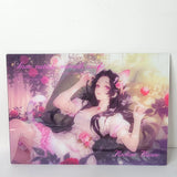 Kanae Floral Double Sided Rose Waifu Card Anime Girl Wall Art Oversized Board A4 Model