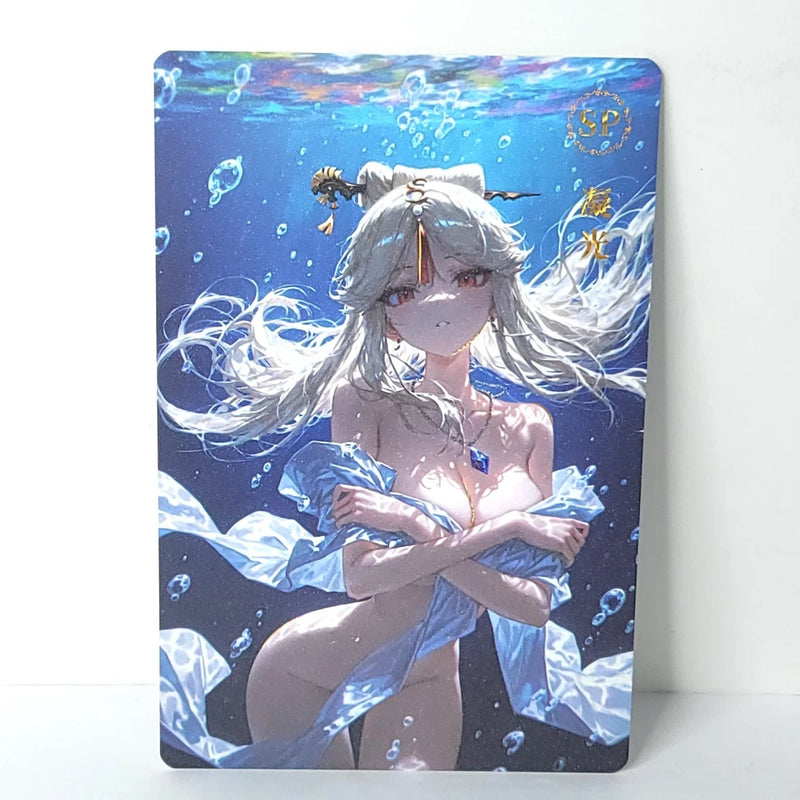 Ningguong Underwater Premium Waifu Card Anime Wall Art Oversized Board A5 Model