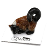 Little Critterz Lemur - Red Ruffed Lemur "Rubra" - Miniature Porcelain Figurine Model