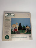 Greenleaf Village Firehouse and Bandstand KIT 1990 #8026 Sealed Model
