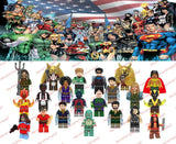 21PCS Superhero 2nd Justice League Animal Man 4cm Plastic Figure DIY Toy Model