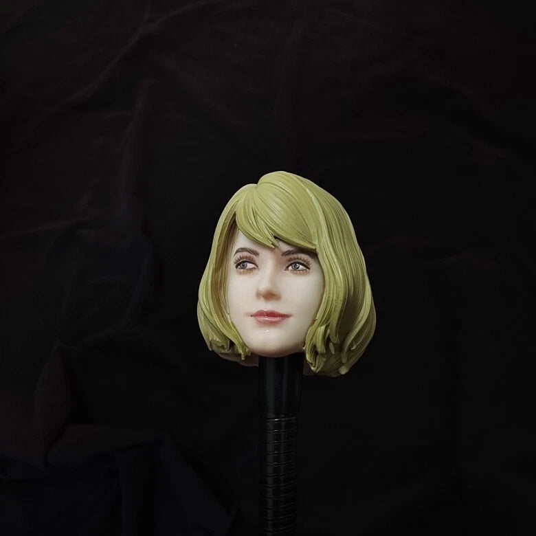 1/6 Scale Female Ashley PVC Girl Head Carved Model TBLeague 12in Action Figures Model