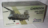 RAF Chinook 1:72 Scale Diecast  Model Helecopter With Display Stand Model