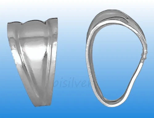 Genuine 925 Sterling Silver Bail Charm Pendant Slide Clasp Connector Finding 8.5 Charms