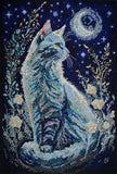 Cross Stitch Kit "Night guest", size 8.7x12.6 in (22.0x32.0 cm) Model