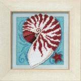 MILL HILL Buttons Beads Kit Counted Cross Stitch NAUTILUS SHELL MH14-0105 Model