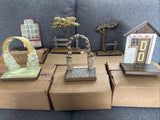 NEW! Anri Figurine Display Hand Carved & Painted Italy Lot Of 6! Model