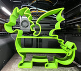 Green Dragon Wall Mounted Plastic Shelf Display Figurine Decor Model
