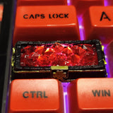Mechanical Keyboard Flame Crystal Keycaps2.25u Enter Key Resin Coating Model