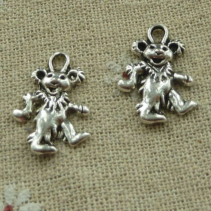 Free Ship 180 pcs tibetan silver bear charms 21X15mm L-3863 Charms
