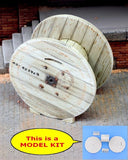 Royal Model 1/35 Large Wooden Cable Reel with Wooden Chocks (60mm diameter) 775 Model
