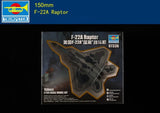 Trumpeter 07336 150MM 1/125 Scale U,S, F-22A Raptor Fighter Assembly Model Kit Model