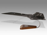 Lockheed Martin SR-72 Darkstar Top Gun Maverick Mahogany Wood Handcrafted Model Model