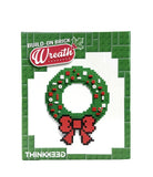 ThinkGeek Build-On Brick Wreath Building Block Kit - 1 Kit, New/Sealed Model