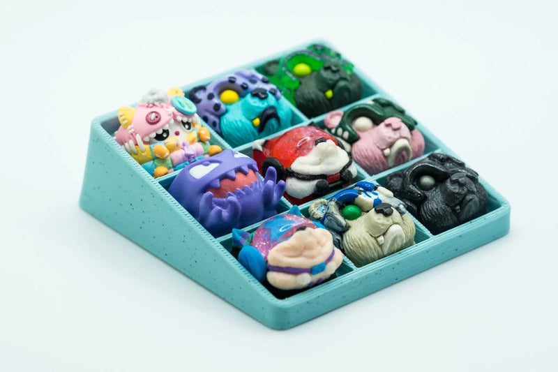 9-Slot 3x3 Artisan Tray for Keycaps Model