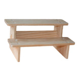Wood Display Riser Stand Decor Jewelry Rack for Figurines Sculptures Bedroom 2 Model