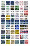 1/24 1/25 scale model car movie TV license plates tags set 3 Model
