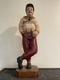 22 Inch Tall Vintage Golfer Statue Sculpture Figurine Display Hand carved Model