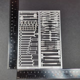 Tool Set 1/10 Scale Model Prop Kit Shop Garage Diorama Dollhouse Accessory Model