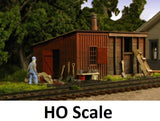 HO Scale - PUMP HOUSE, COAL SHED, Lazer Building Kit - MON-2212 Model