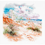 Magic Needle counted cross stitch kit "Sea Dunes", 26x26cm, DIY Model