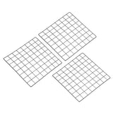 16"x16" Wire Grid Panel, 3 Pack Wall Grid Decorative Board Photo Display Black Model