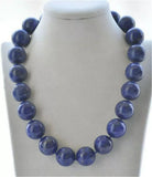 Huge 20mm Natural Blue Lapis Lazuli Round Gemstone Beads Necklaces 16-36'' Charms