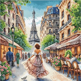 DIY Needlepoint Kit From Paris With Love Cross-Stitch Craft Set for Home Model