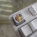 Aluminum Charizard Keycap ¨C 3D Textured UV Printed Metal Artisan Keycap Model