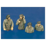 1/35 WW2 British Tank Crew Soldiers RESIN FIGURE MODEL KIT Unassembled Unpainted Model