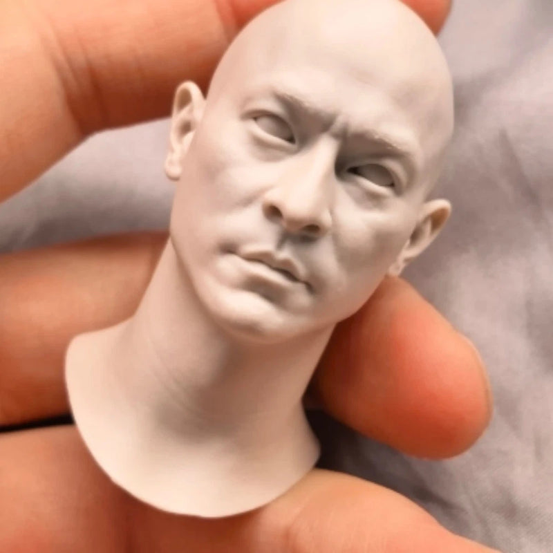 Unpainted 1/6 Andy Lau Head Model Toys Head Sculpt F 12" figure collection Model