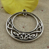 Free Ship 32 pcs tibetan silver circular charms pendant 43X39mm L-4512 Charms