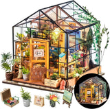 Rolife Cathy's Flower House DIY Miniature Greenhouse Kit Adult Craft Model Model