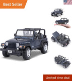 1:27 Scale Jeep Wrangler Rubicon Diecast Model - Stunning Detail for Kids & C... Model