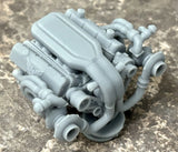 Resin ??Turbo Trans Am?? Big Block Engine for scale model cars, 1/24 1/25 Model