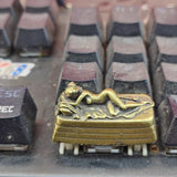 Brass Sleeping Beauty Metal Keycap Mechanical Keyboard Cross Shaft Suitable Model