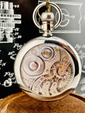 Illinois Stewart Special 16s Pocket Watch 19 J  in a Swing Out Display Back Case Model