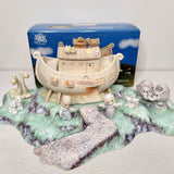 Precious Moments Noah's Ark Two by Two Set W/ Nativity Display Base PMA-022 Model