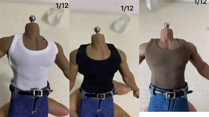 Toy center 1/6 Male Sport Vest Model Fit 12''Strong Man Figure Body Model