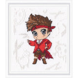 RTO counted cross stitch kit "Gentelman", 11x12,5cm, DIY Model