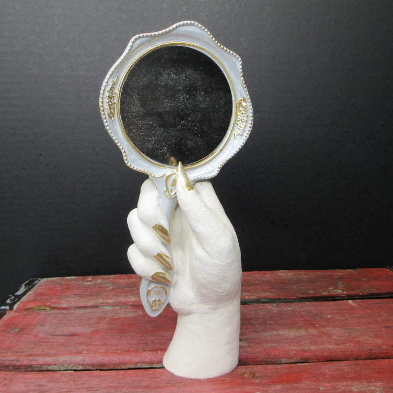 Ashland Halloween Haunted Forest Hand with Mirror Figurine Tabletop Decor 9" Model