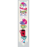 Le Bonheur des Dames bookmark counted cross stitch kit "Small Dishes", 5x20cm, D Model