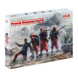ICM 35709 Plastic model kit figures Scale 1:35 French Zouaves (1914) (4 figures) Model