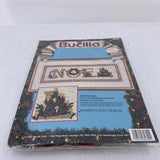 Christmas Bucilla Kit Counted Cross Stitch  "Festive Noel" 82600 Vintage Sealed Model