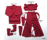 1Set 1/6 Scale Red Male Ancient Clothes Model Fits for 12