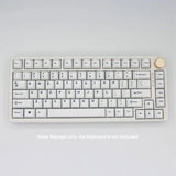 Pure White PBT Keycaps Set Cherry Profile 125 key for MX Mechanical Keyboards Model