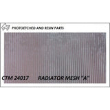 CTM 1/24 1/25 Photoetch Metal Radiator/Intercooler Mesh "A" For Detailing Models Model
