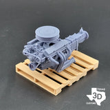 1:25/1:24 Victor JR SBC 350ci model engine resin 3D printed Model