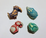 KINDER SURPRISE SET - STONE FIGURINES ANIMALS DWARFS GNOMES TOTEMS 1999 FIGURES Model