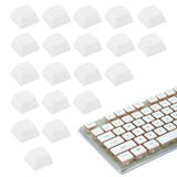 20Pcs XDA Profile Keycap Set PBT Mechanical Numeric Keypads, White Model